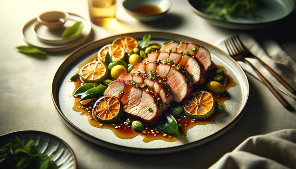 【妊活食】豚ロースの柚子こしょう焼き