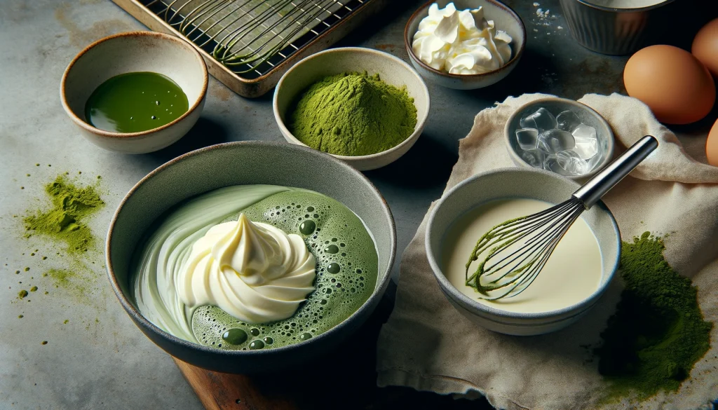 【妊活食】抹茶とホワイトチョコレートのムース