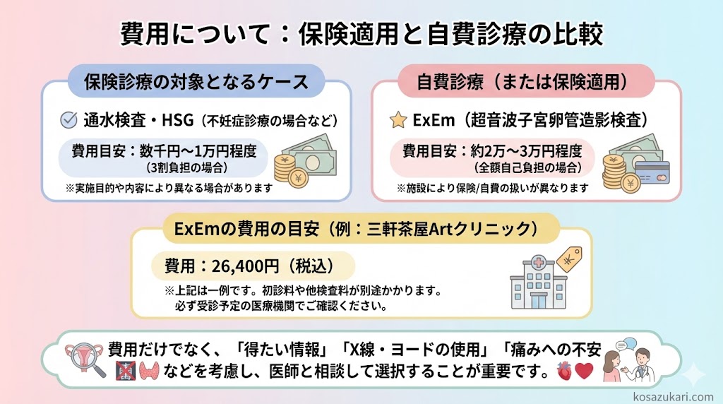 卵管検査は痛い？「ExEm（エグゼム）」卵管検査と従来の通水検査の違い・費用を解説
